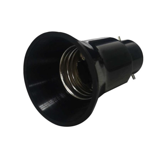Dencon B22 to E27 Adaptor Black