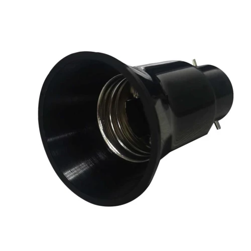 Dencon B22 to E27 Adaptor Black