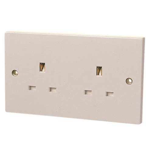 Dencon Unswitched Socket 2-Gang 13A