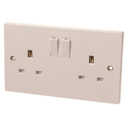 Dencon Switched Socket 2-Gang 13A