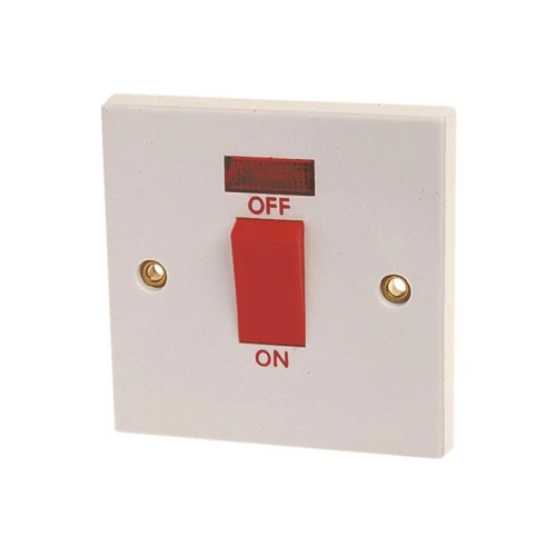 Dencon Double Pole Switch with Pilot Lamp 45A