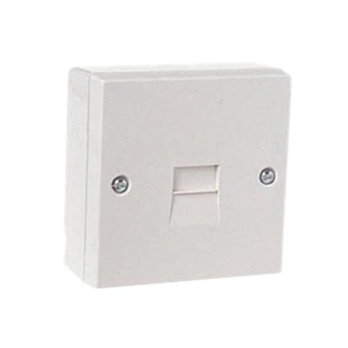 Dencon Telephone Socket 1 Way White