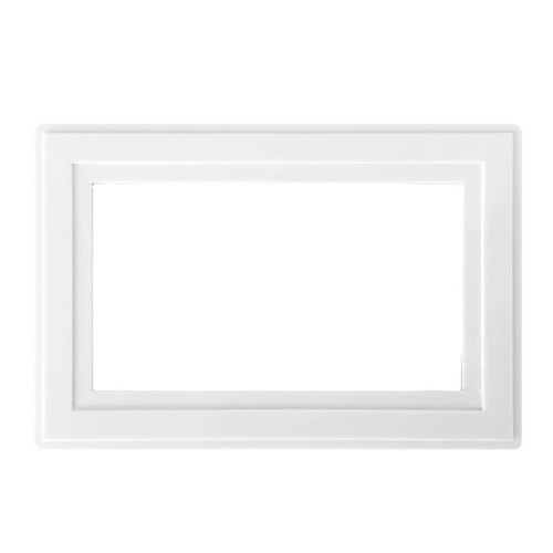 Dencon White Finger Plate 2-Gang