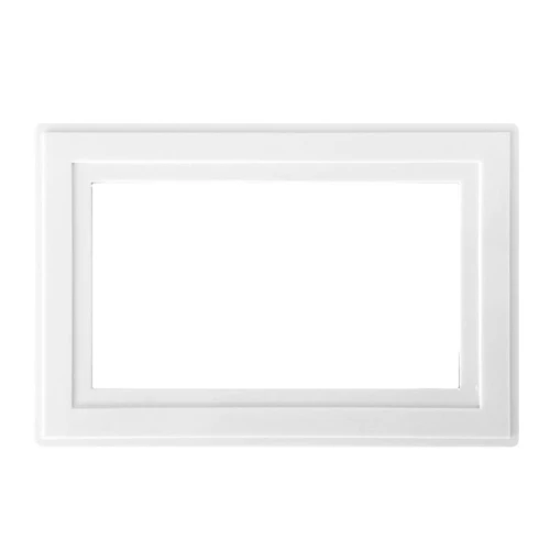Dencon White Finger Plate 2-Gang