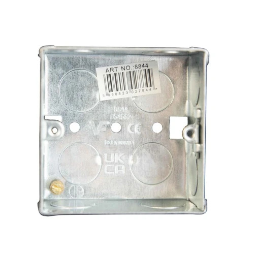 Dencon Metal Back Box 1-Gang 35mm