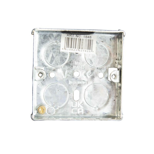 Dencon Metal Back Box 1-Gang 16mm