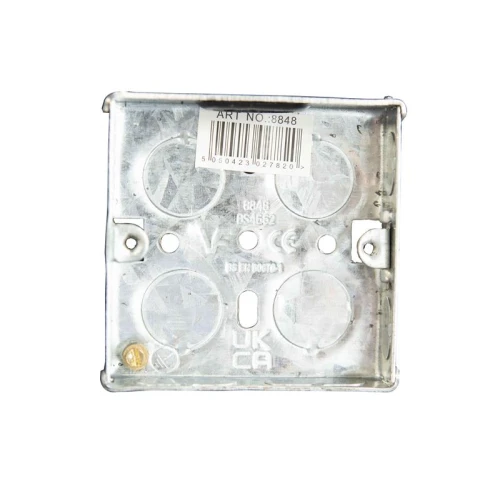 Dencon Metal Back Box 1-Gang 16mm