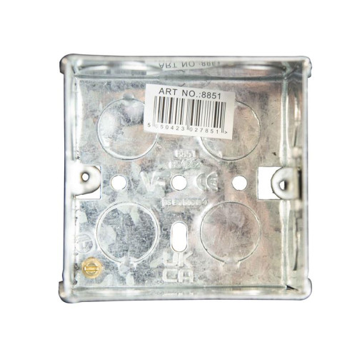 Dencon Metal Back Box 1-Gang 47mm