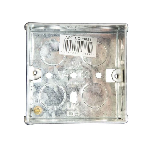 Dencon Metal Back Box 1-Gang 47mm