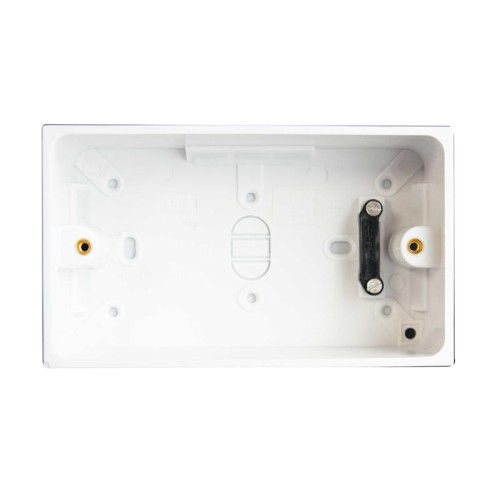 Dencon Pattress Box with Earth 2-Gang 45mm