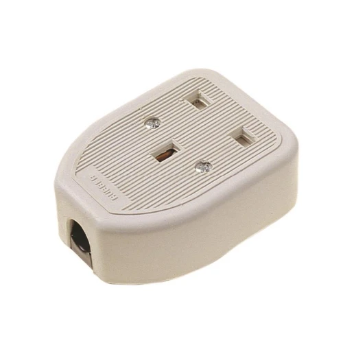 Dencon Rubber Trailing Socket 13A 1-Gang White