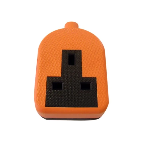 Dencon Trailing Socket 13A 1-Gang Orange