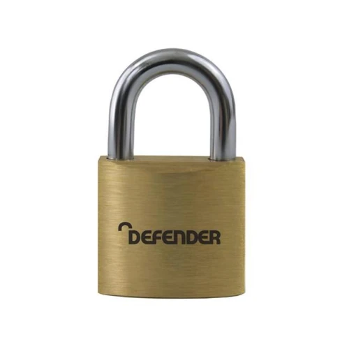 Defender Brass Padlock 60mm Keyed Alike