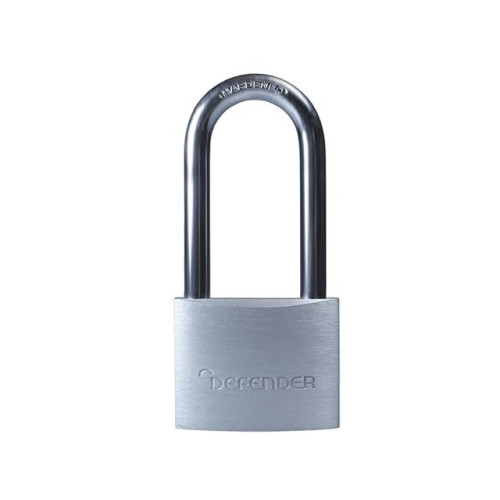 Defender Aluminium Padlock Long Shackle 40mm