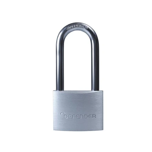 Defender Aluminium Padlock Keyed Alike Long Shackle 40mm