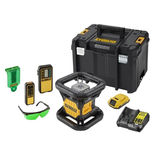 Dewalt DCE079D1G Green Rotary Laser Kit 18 Volt 1 x 2.0Ah Li-Ion