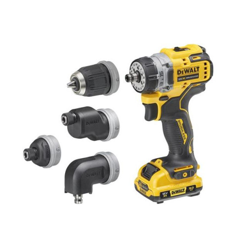 Dewalt DCD703L2T XR BL Multi-head Drill Driver 12V 2 x 3.0Ah Li-ion