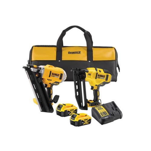 Dewalt DCK2046P2 Twin Nailer Kit 18V 2 x 5.0Ah Li-ion