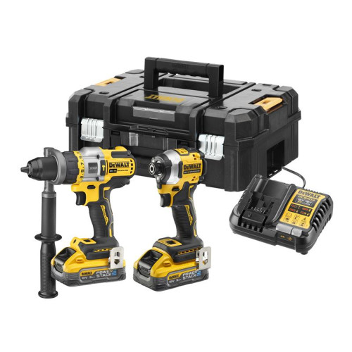 Dewalt DCK2052H2 POWERSTACKâ„¢ Twin Kit 2 x 5.0Ah Li-ion