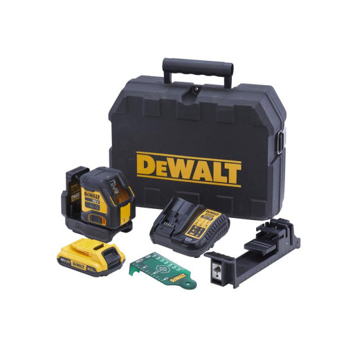 Dewalt DCLE34021D1 XR Compact Cross Line Green Laser 18V 1 x 2.0Ah Li-ion