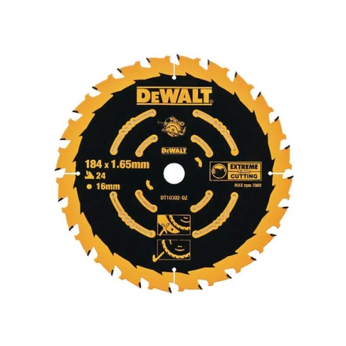 Dewalt Circular Saw Blade 184 x 16mm x 24T Corded Extreme Framing