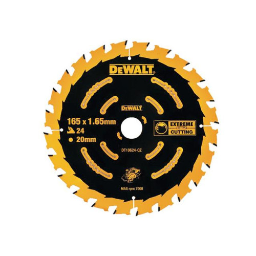 Dewalt Circular Saw Blade 165 x 20mm x 24T Cordless Extreme Framing