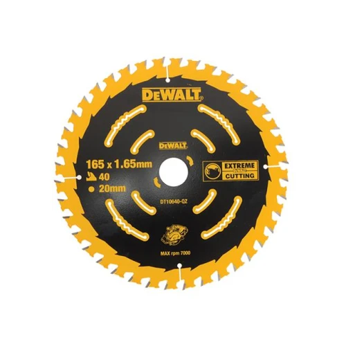 Dewalt Circular Saw Blade 165 x 20mm x 40T Cordless Extreme Framing