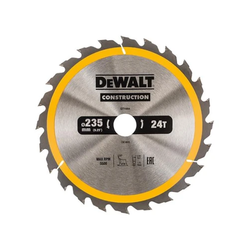 Dewalt Construction Circular Saw Blade 235 x 30mm x 24T