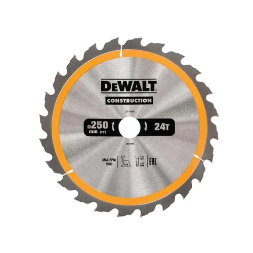 Dewalt Construction Circular Saw Blade 250 x 30mm x 24T