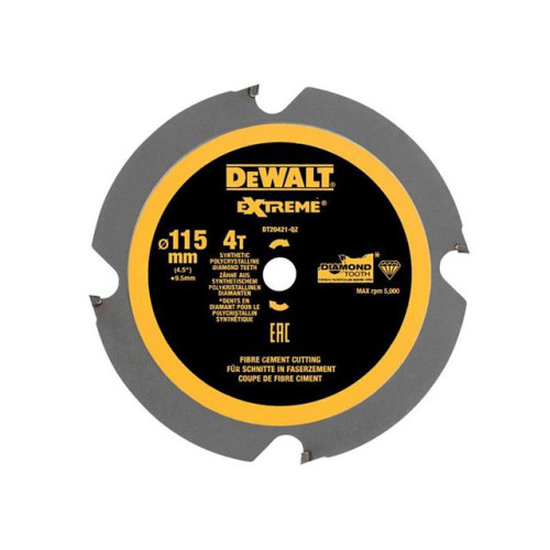 Dewalt DT20421 PCD Circular Saw Blade 115 x 9.5mm x 4T
