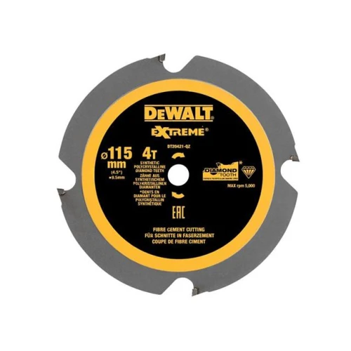 Dewalt DT20421 PCD Circular Saw Blade 115 x 9.5mm x 4T