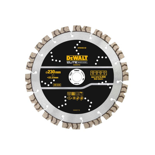 Dewalt ELITE SERIESâ„¢ All Purpose Diamond Segmented Wheel 230 x 22.2mm