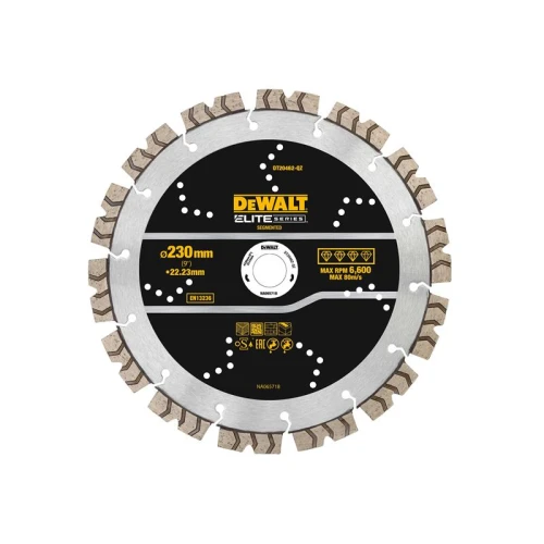 Dewalt ELITE SERIES&acirc;&cent; All Purpose Diamond Segmented Wheel 230 x 22.2mm