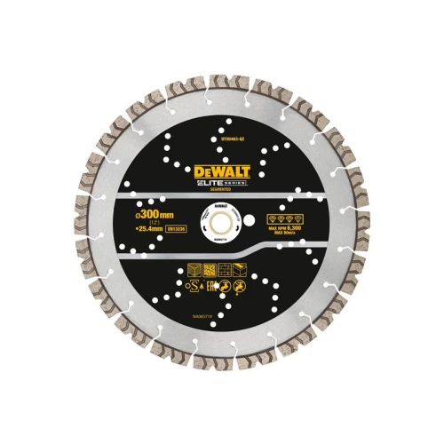 Dewalt ELITE SERIES&acirc;&cent; All Purpose Diamond Segmented Wheel 300 x 25.4mm
