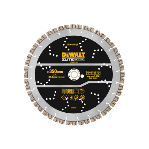 Dewalt ELITE SERIESâ„¢ All Purpose Diamond Segmented Wheel 350 x 25.4mm