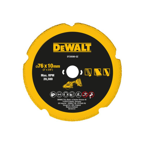 Dewalt DT20590 Diamond Multi Material Blade 75mm