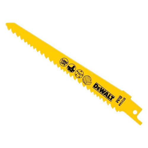 Dewalt Sabre Blade Cobolt Steel Cordless Fine Fast Cuts 152mm Pack of 5