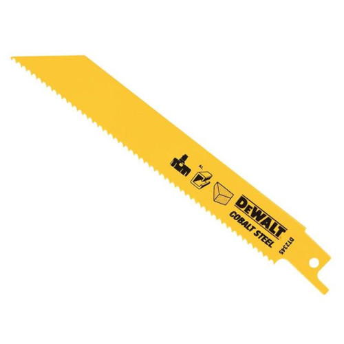 Dewalt Sabre Blade Cobalt Steel Cordless General Purpose 152mm Pack of 5