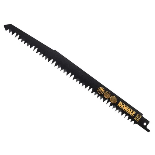 Dewalt HCS Wood Cutting Recip Saw Blades - Coarse Fast Cuts 240mm (Pack 5)