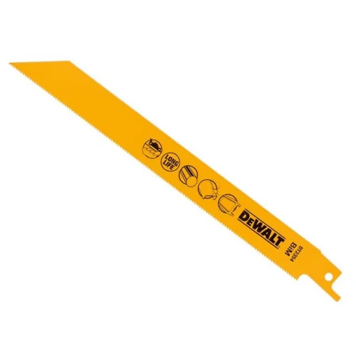 Dewalt Sabre Blade Bi Metal for Metal Pipes & Profiles 203mm Pack of 5