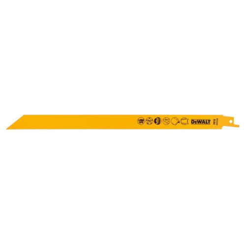 Dewalt Sabre Blade Bi Metal for Metal, Rubber & Fibreglass 305mm Pack of 5