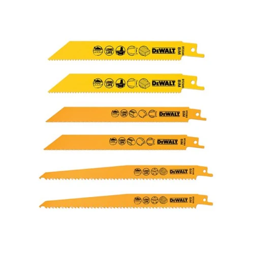 Dewalt DT2444 Reciprocating Saw Blade Set 6 Piece