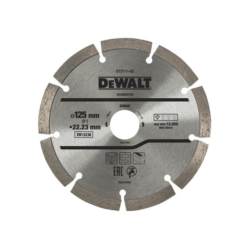 Dewalt DT3711 Segmented Diamond Cutting Disc 125 x 22.23mm