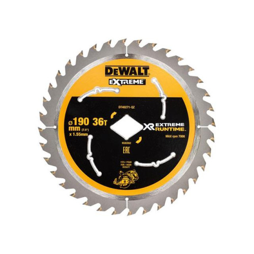 Dewalt Extreme Runtime FlexVolt Circular Saw Blade 190mm x Diamond x 36T
