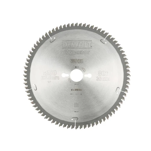 Dewalt Circular Saw Blade 250 x 30mm x 80T Series 40 Extra Fine Finish