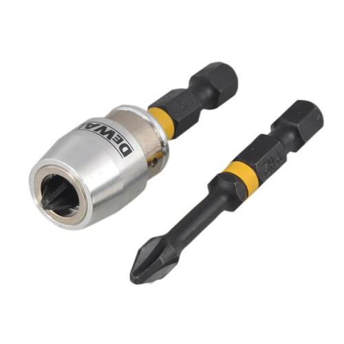 Dewalt Impact Torsion 2 x PH2 50mm and Magnetic Screwlock Sleeve