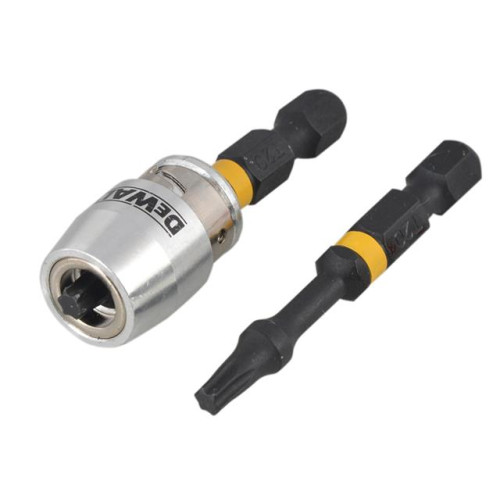 Dewalt Impact Torsion 2 x T20 50mm and Magnetic Screwlock Sleeve