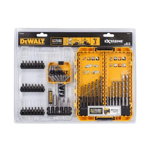 Dewalt DT70759 Mixed Drill & Bit Set, 63 Piece