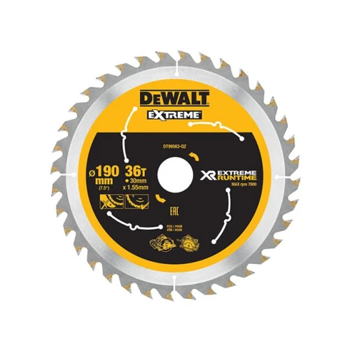 Dewalt FlexVolt XR Circular Saw Blade 190mm x 30mm 36T