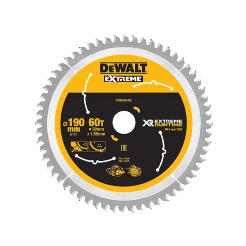 Dewalt FlexVolt XR Circular Saw Blade 190mm x 30mm 60T